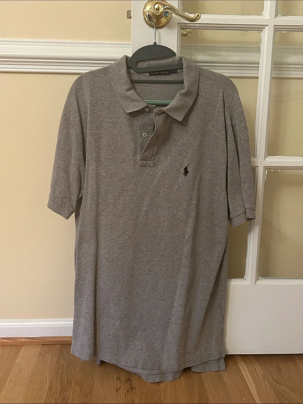 Polo Ralph Lauren Gray Cotton Polo Men’s Size Large